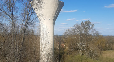 Nettoyage annuel du château d'eau de Lubet