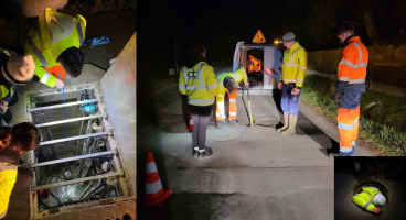 Inspections nocturnes réseaux d'assainissement